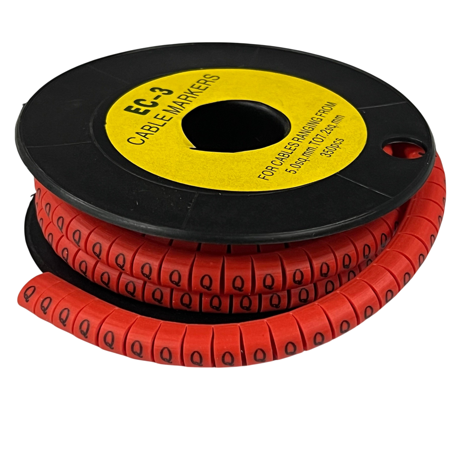 Grippes (Q) Cable Marker Red 5.0mm to 7.2mm 350pcs