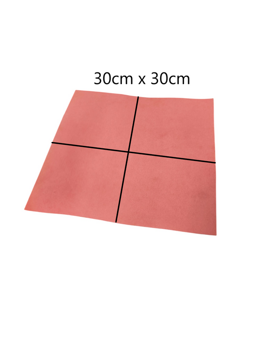 Local handicraft materials red fiber board 30cm by 30cm square sheet for crafting