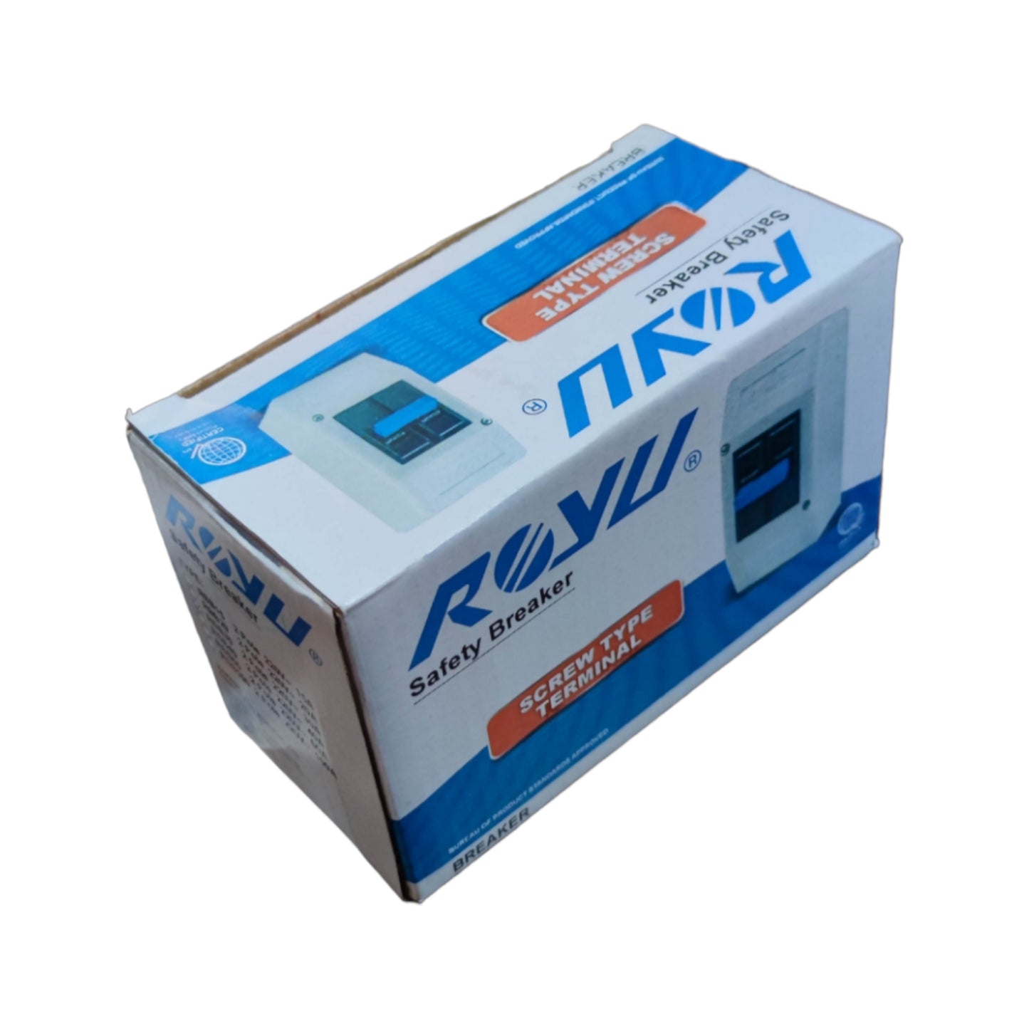 Royu 20A 2 Pole 10KAIC 220V Circuit Breaker with Enclosure PVC RSB202P
