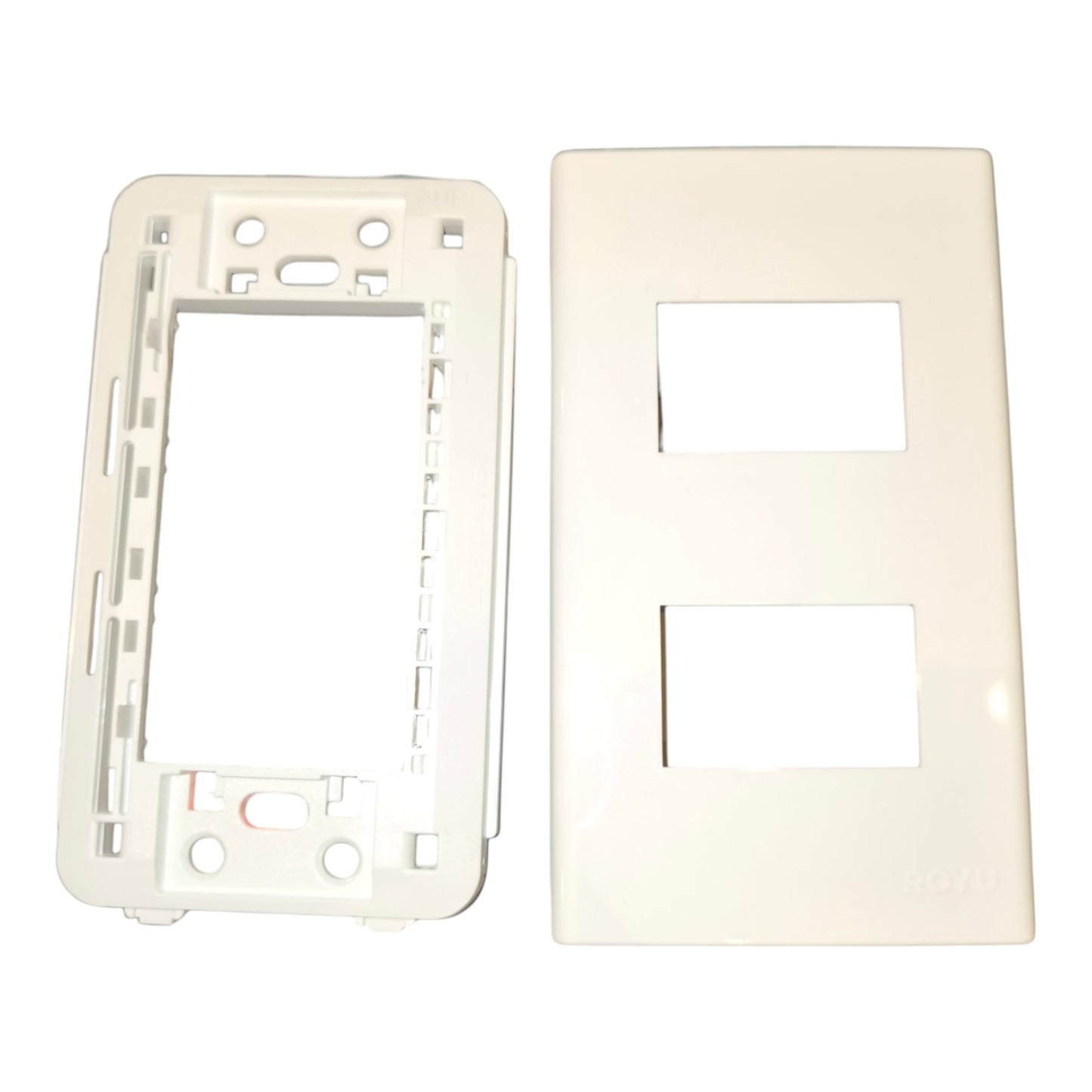 Royu 2 Gang Plate Cover Device Wide Series RWP2 10Pcs per Order Electx Electrical Supply