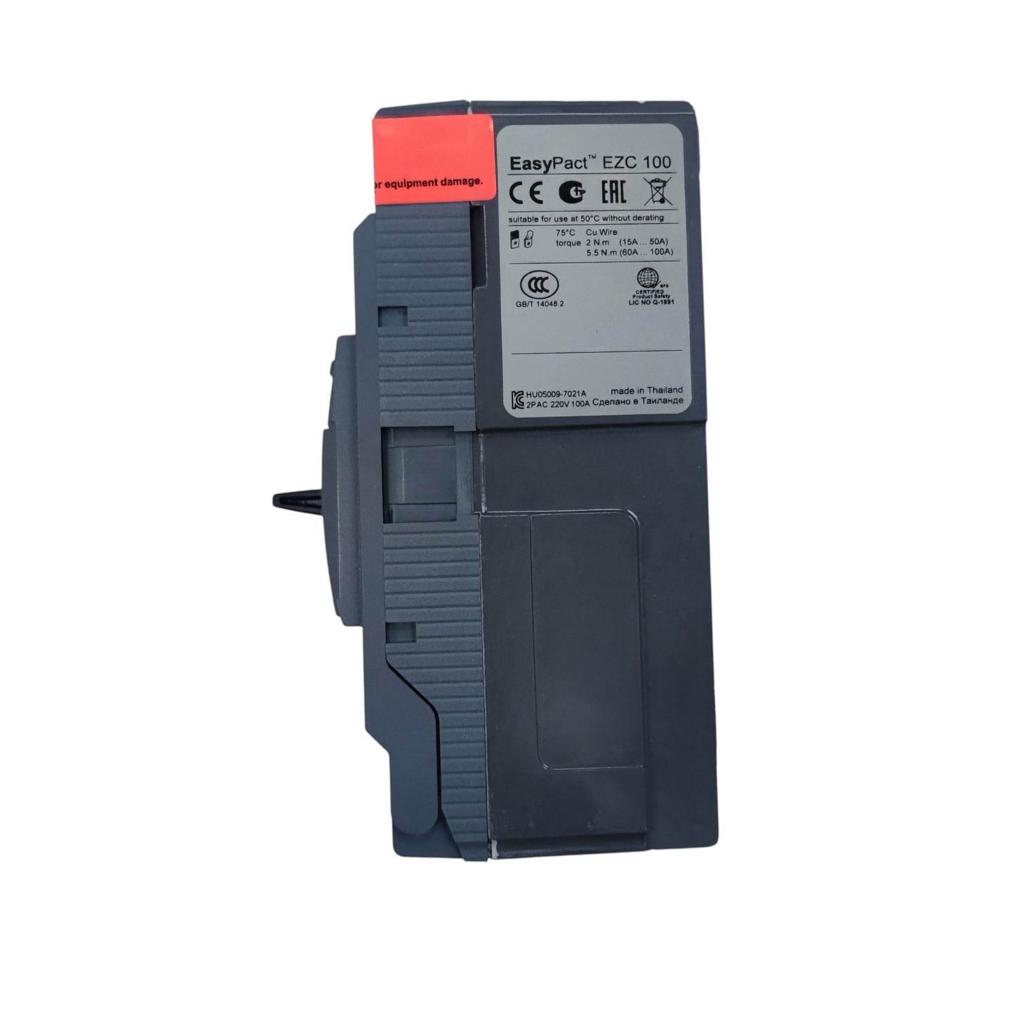 Schneider 25A 2 Pole Breaker Industrial Easy Pact Single Phase Industrial Circuit Breaker EZC100H2025 25KAIC 250V MCCB Electx Electrical Supply