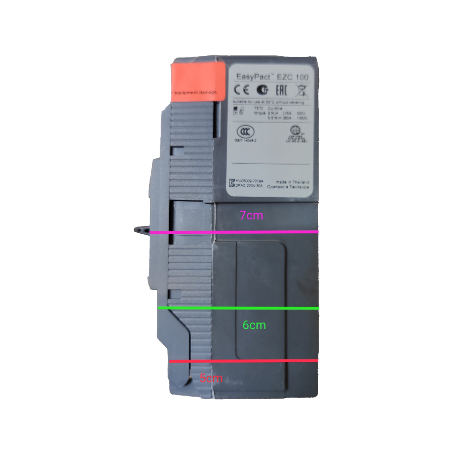 Schneider 30A 2 Pole Breaker Industrial Easy Pact Single Phase Industrial Circuit Breaker 25KAIC 250V EZC100H2030 MCCB