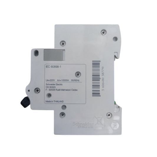 Electrical breaker panel with Schneider Electric branding on a white background