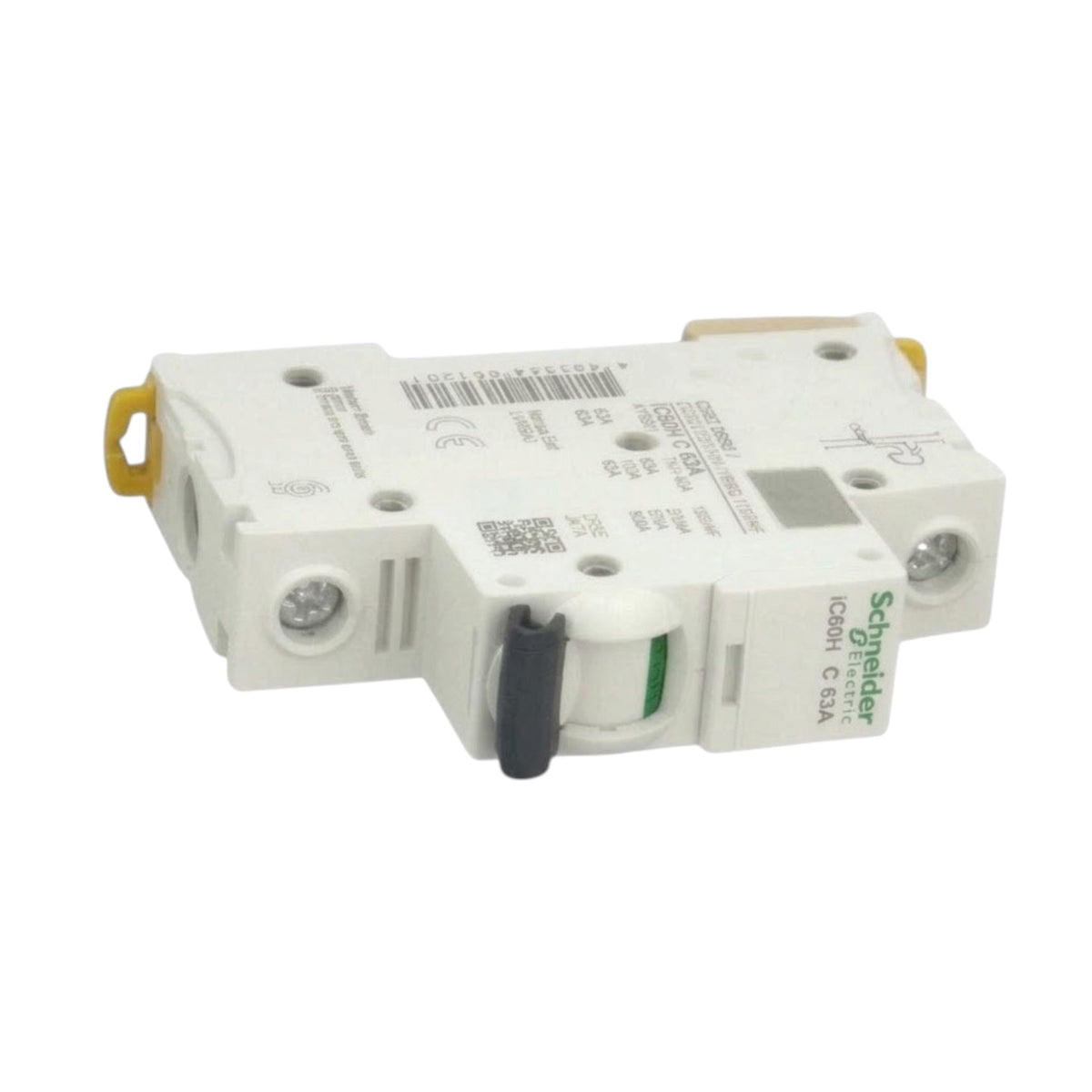 Schneider 63A 1 Pole 15KAIC 220V Miniature Circuit Breaker A9F84163 iC60H C 63A