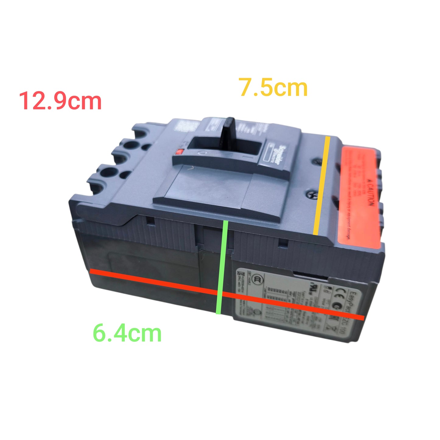 Schneider 75A 3 Pole 5KAIC 220V 100AF Industrial Circuit Breaker Type MCCB Molded Case Circuit Breaker Easy Pact EZC100F3075