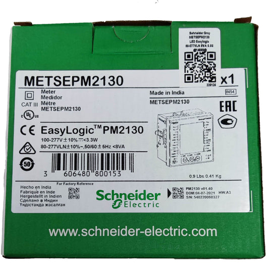 Schneider Power Meter METSEPM2130 Easy Logic Schneider PM2130 48-277V Single Phase Metering Electx Electrical Supply 1