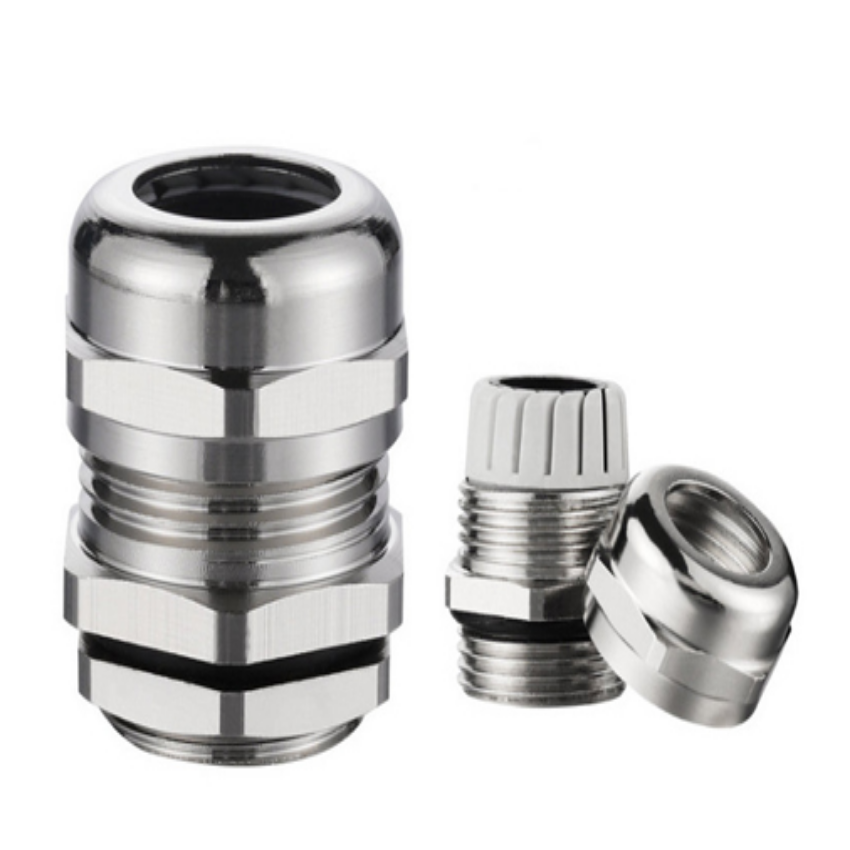 McGill Stailess Cable Gland 10-14mm PG Series, PG16 Stainless Steel Gland Nickel Brass Plated