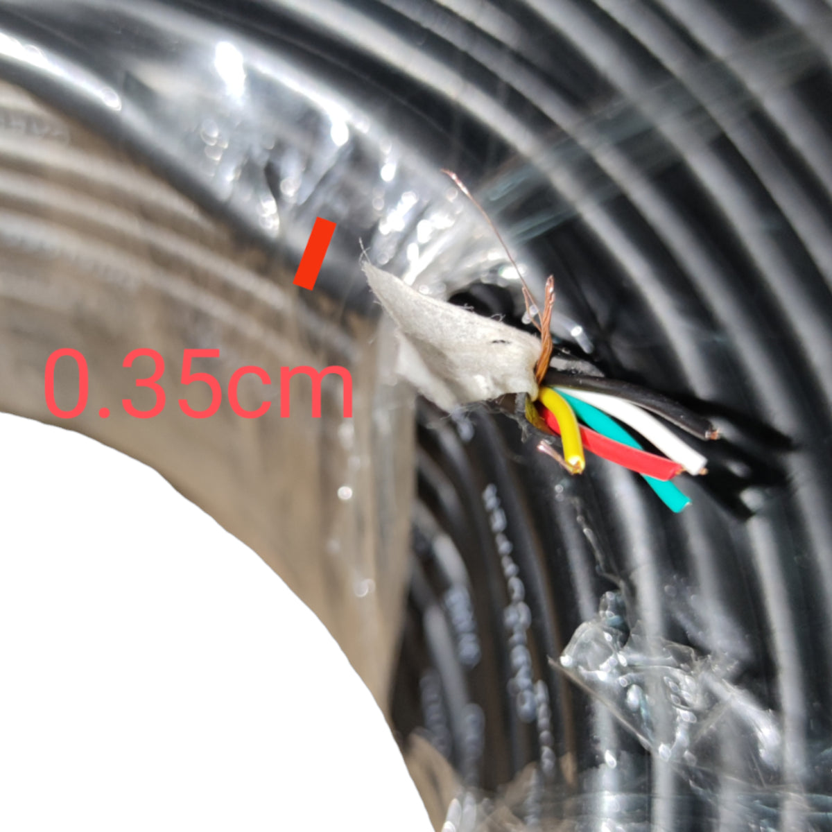 Shielded Copper Stranded Wire 5+1 AWG 26 1 Roll 100M