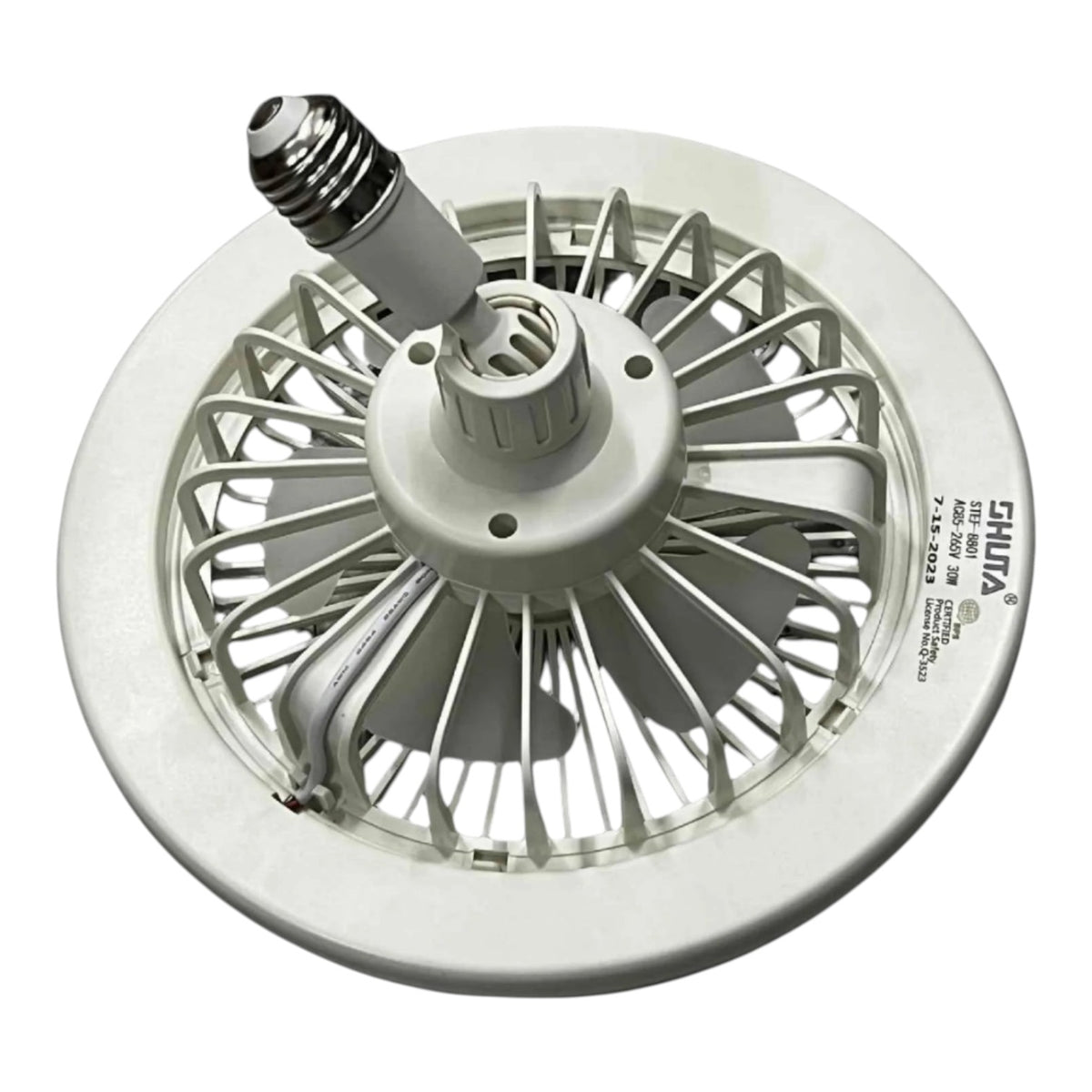 Shuta 30W LED Light with Fan and Fragrance Scent 3 in 1 Daylight 6500K STEF-8801 30W WHITE Electx Electrical Supply