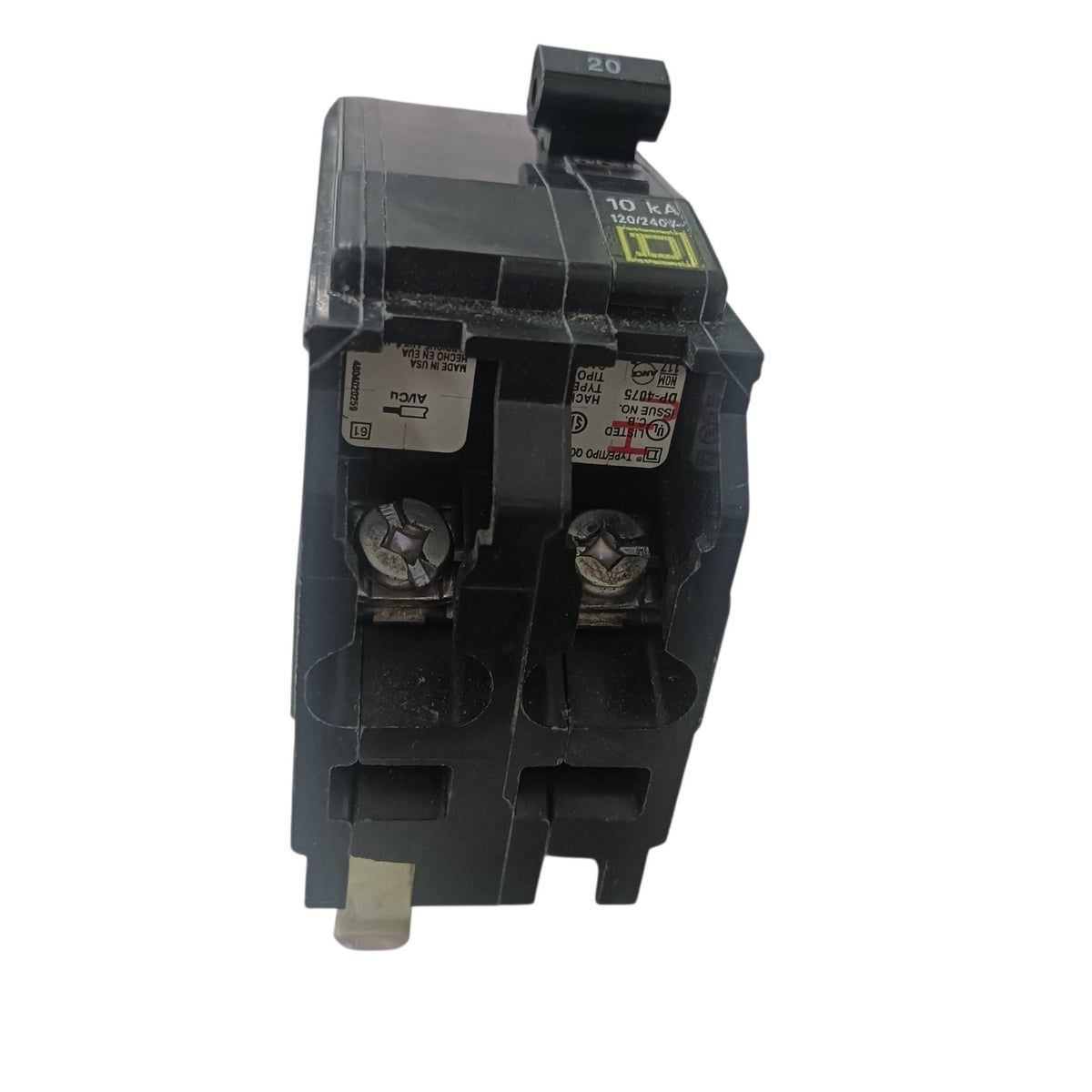 Square D 20A 2 Pole 10KAIC 220V Bolt On Circuit Breaker SE-QOB220 Electx Electrical supply 3