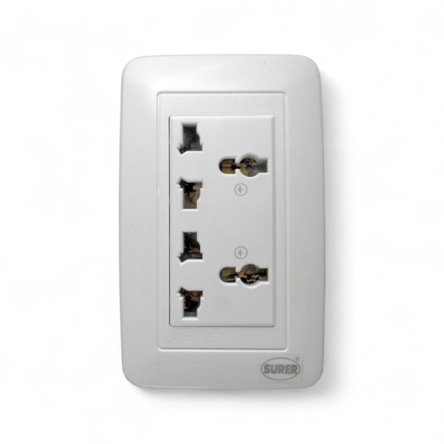Surer Duplex Universal Outlet with Ground 10A 250V 1336 Electx Electrical SUpply