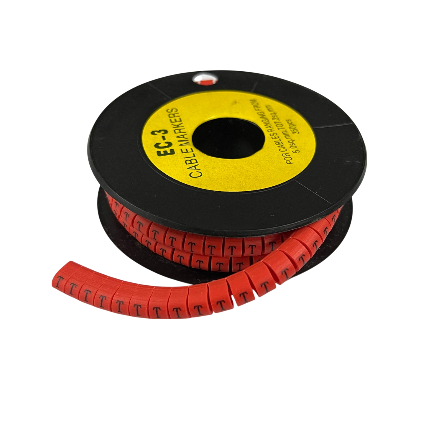 Grippes (T) Cable Marker Red 5.0mm to 7.2mm 350pcs