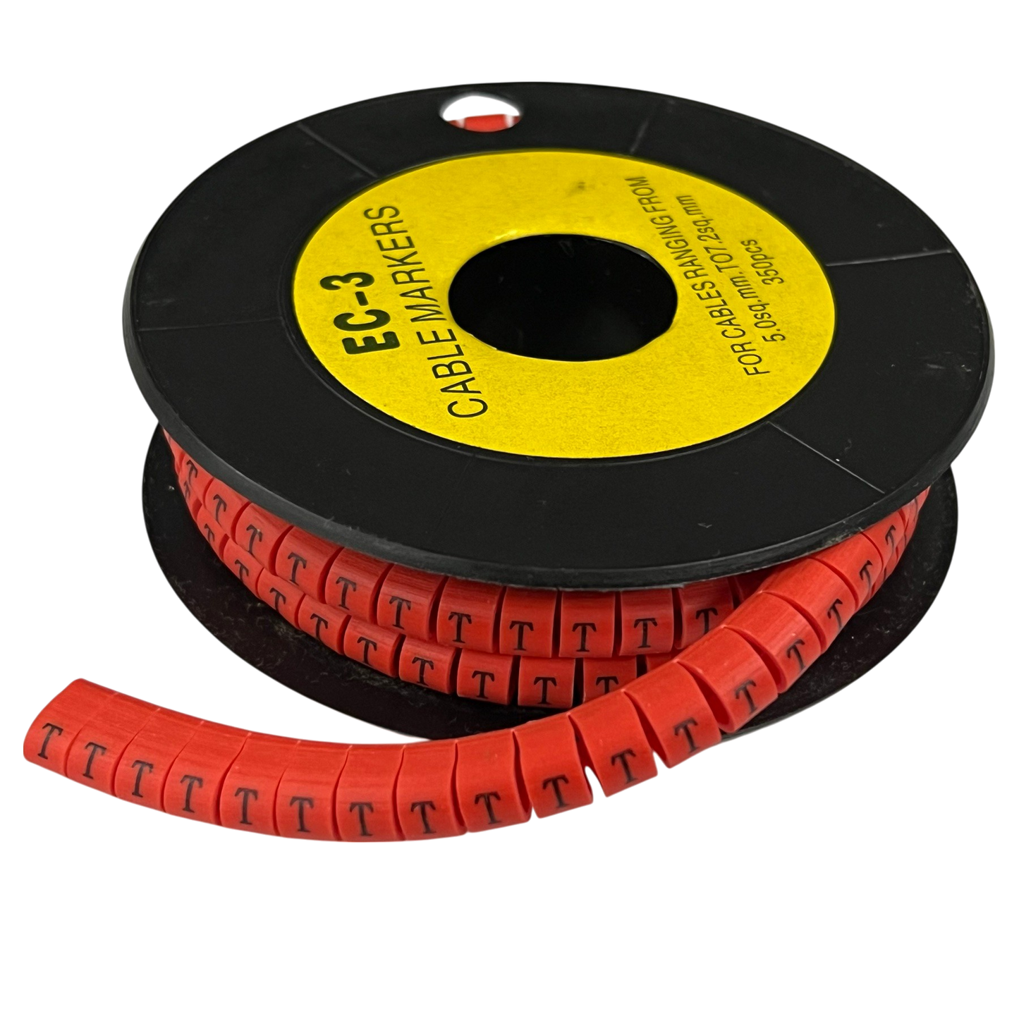 Grippes (T) Cable Marker Red 5.0mm to 7.2mm 350pcs
