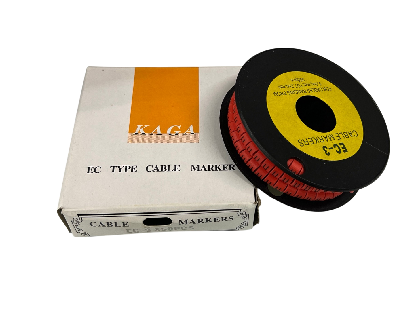 Grippes (U) Cable Marker Red 5.0mm to 7.2mm 350pcs