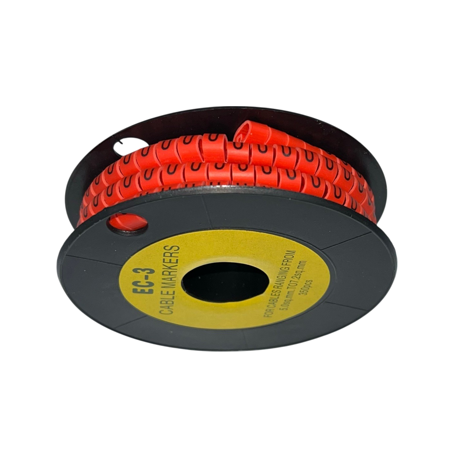 Grippes (U) Cable Marker Red 5.0mm to 7.2mm 350pcs