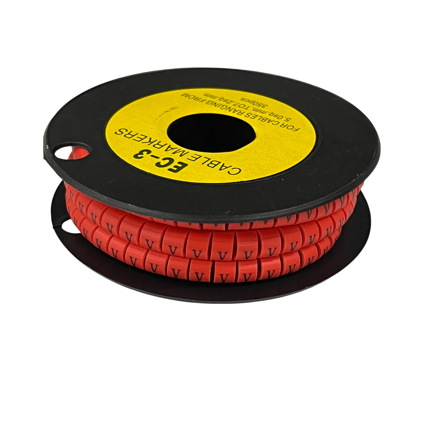 Grippes (V) Cable Marker Red 5.0mm to 7.2mm 350pcs