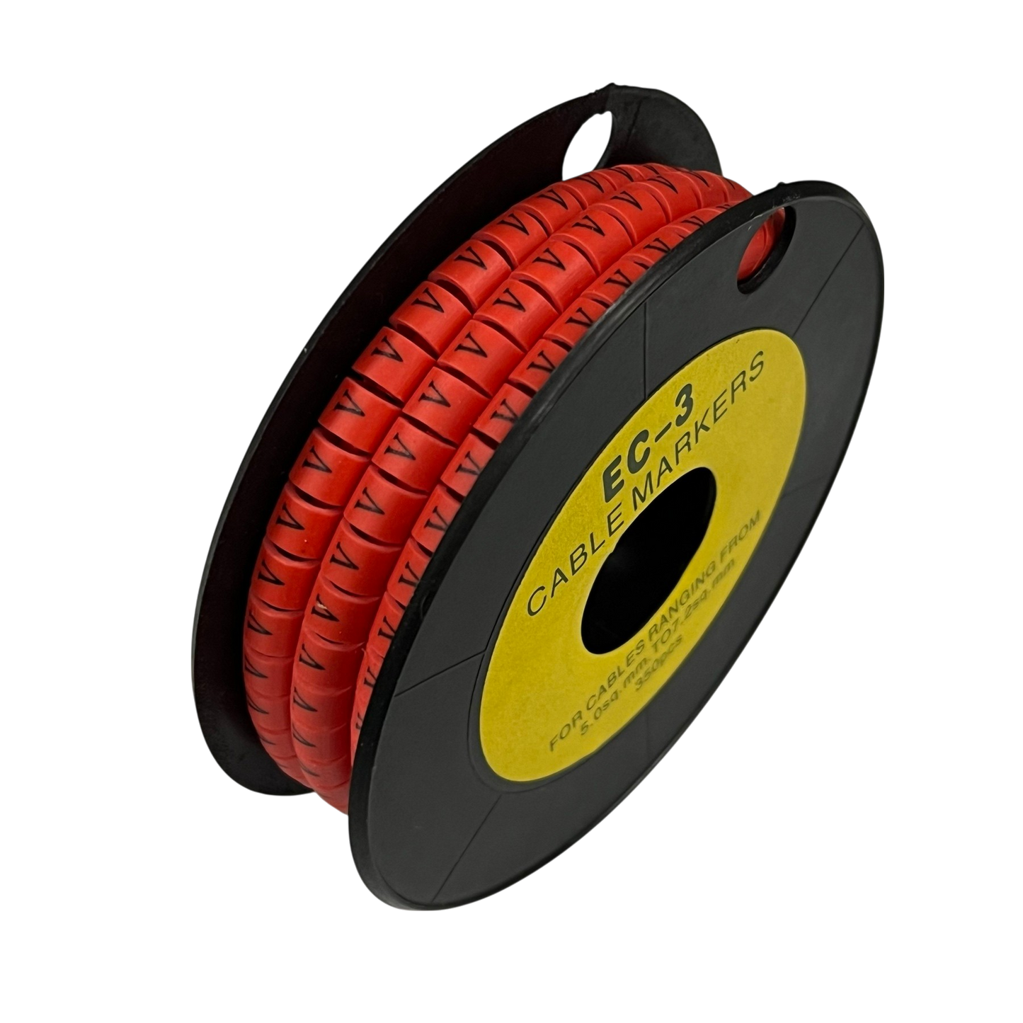 Grippes (V) Cable Marker Red 5.0mm to 7.2mm 350pcs