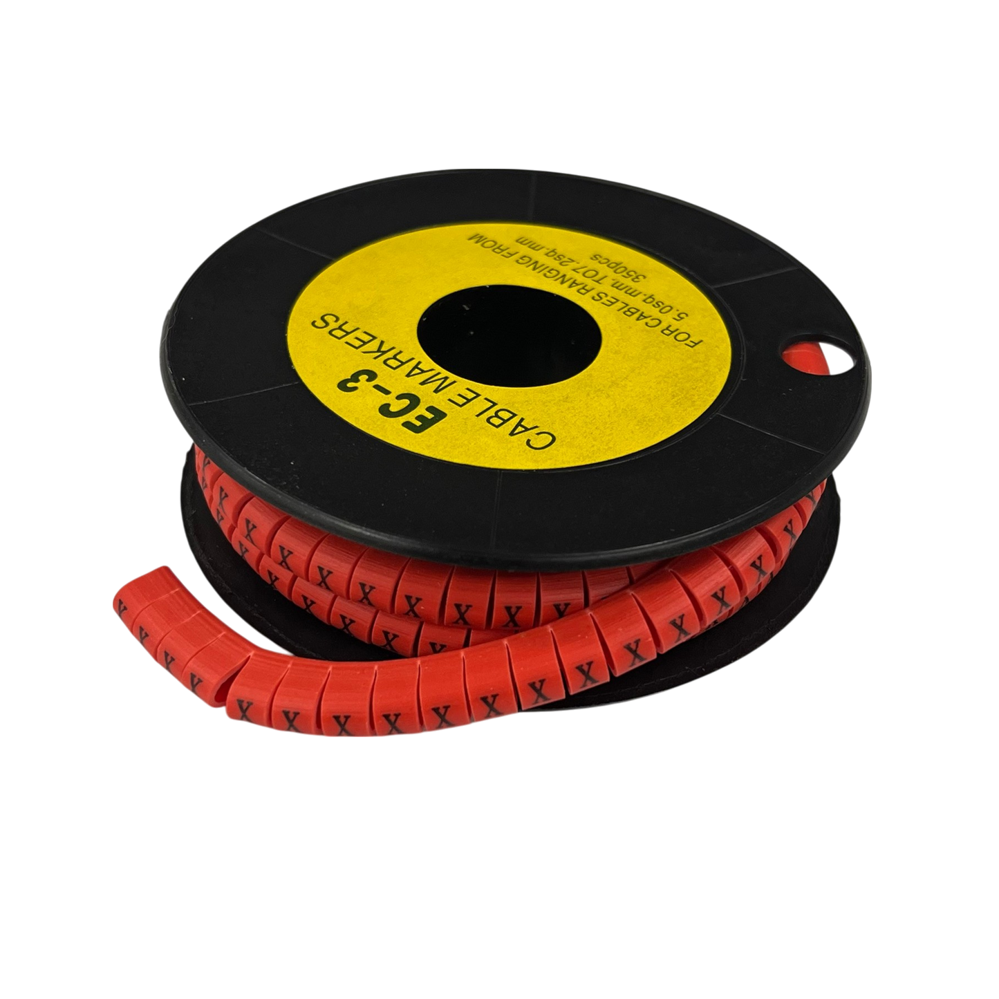 Grippes (X) Cable Marker Red 5.0mm to 7.2mm 350pcs