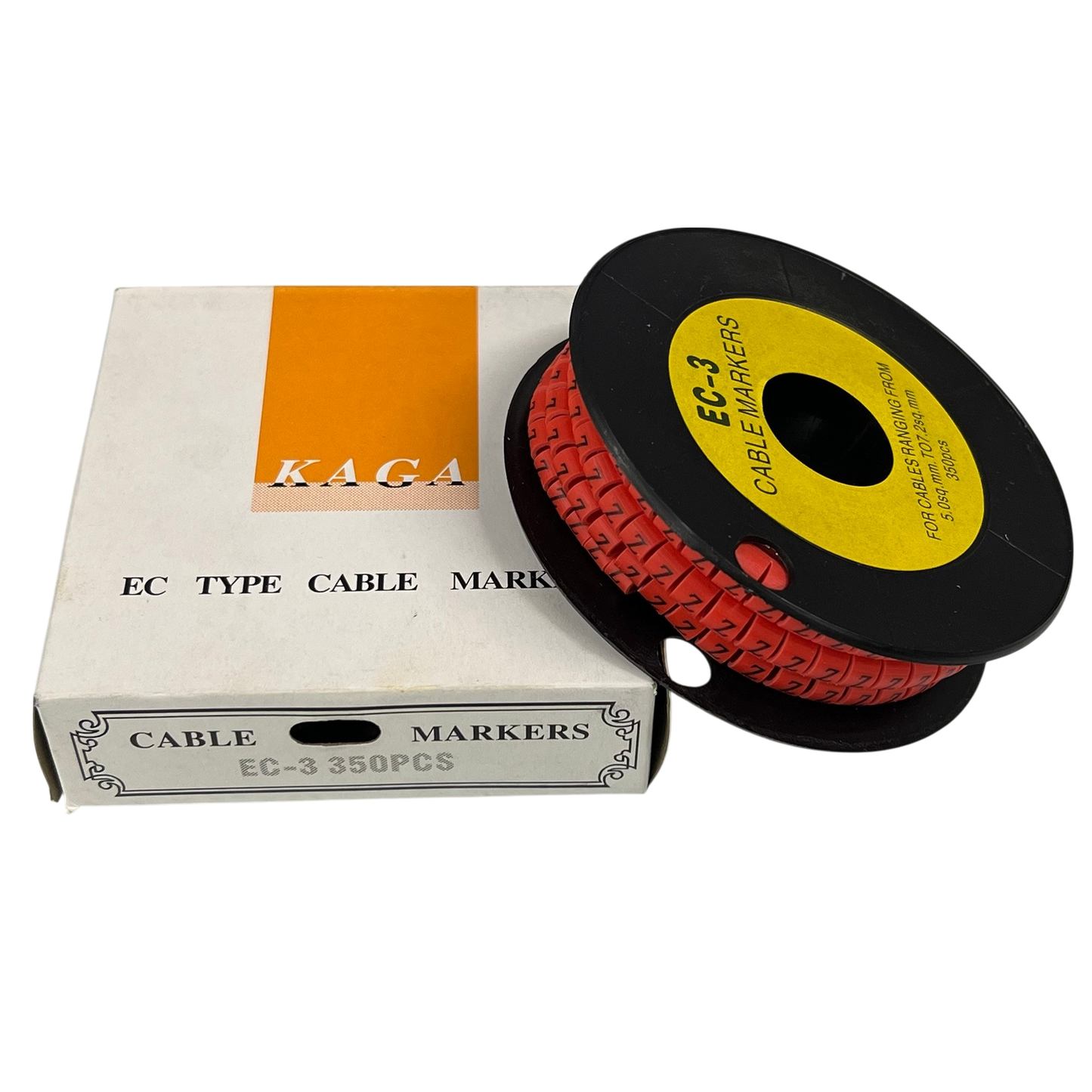 Grippes (Z) Cable Marker Red 5.0mm to 7.2mm 350pcs