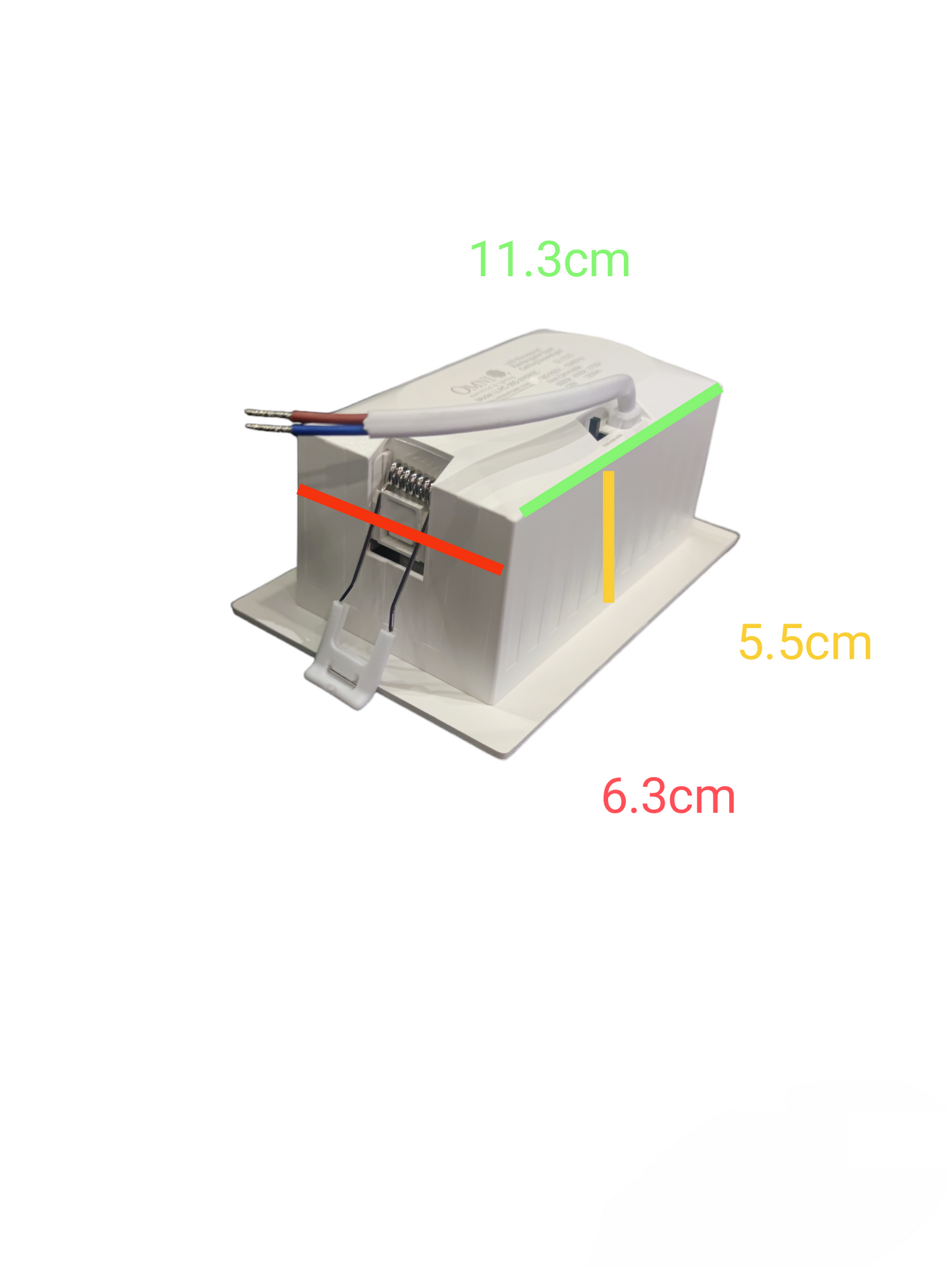 Omni 12W LED Spot Ceiling Downlight Tri- Color 220V iLLR-30D-2X6W3C