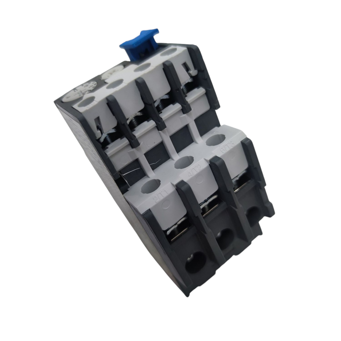 ABB Thermal Overload Relay 7.5-11A three pole modular gray and black relay block with blue reset
