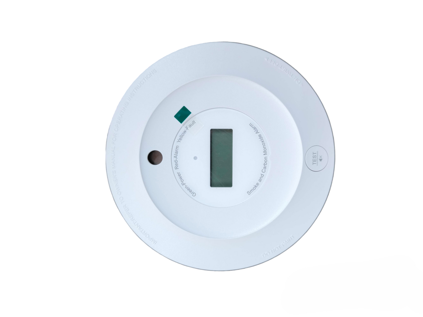 Aegislink Smoke Alarm with Carbon Monoxide detector in white for home safety monitoring