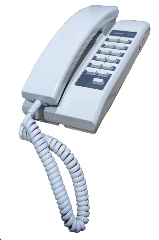 Aiphone 12 station intercom master white telephone handset with keypad for security communication