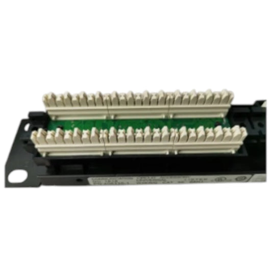 AMP CAT5E patch panel 24 port with organized termination blocks for network connections