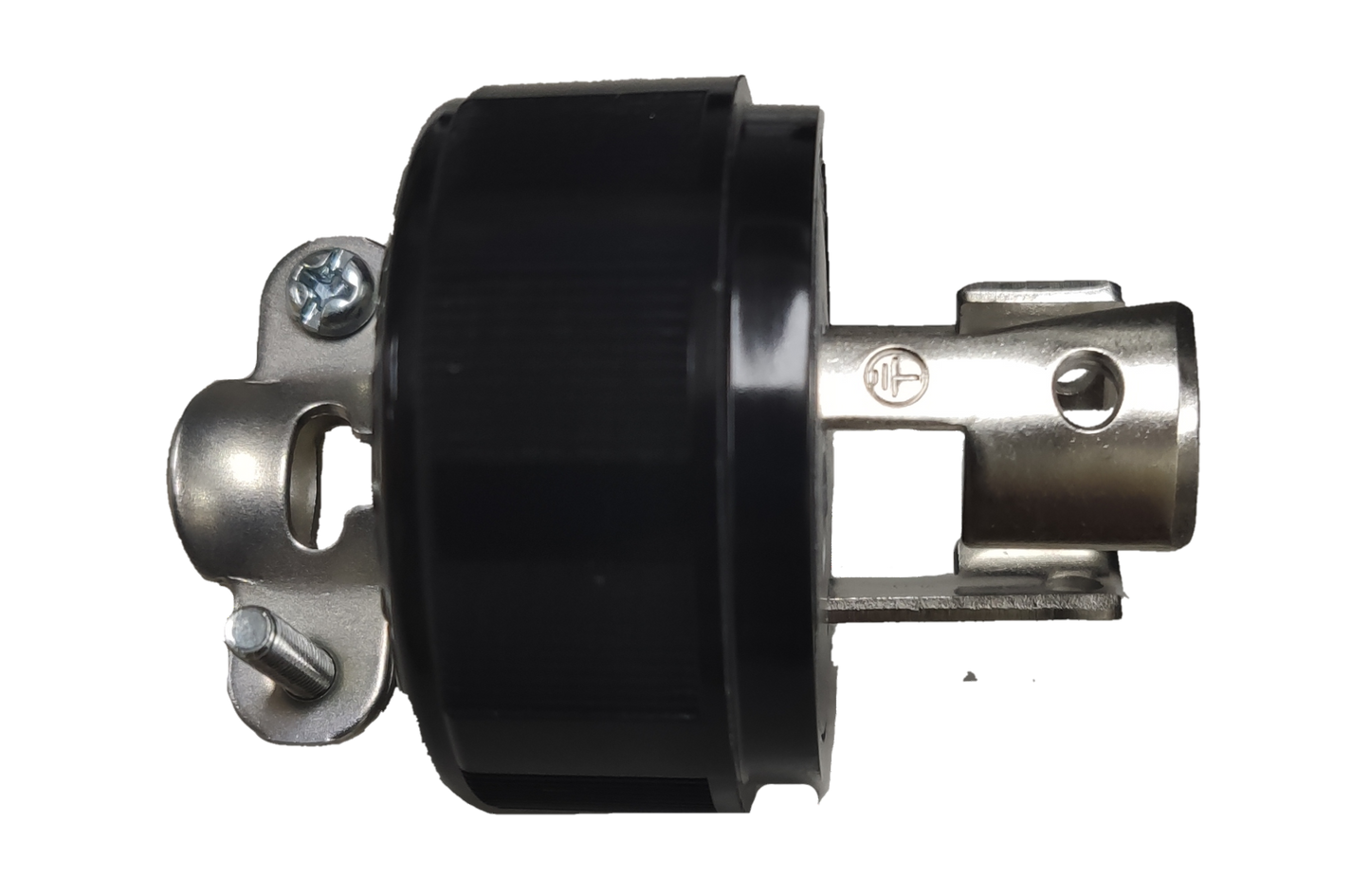 Panasonic anasonic 15A Twist Lock Plug in black and metal for secure electrical connections