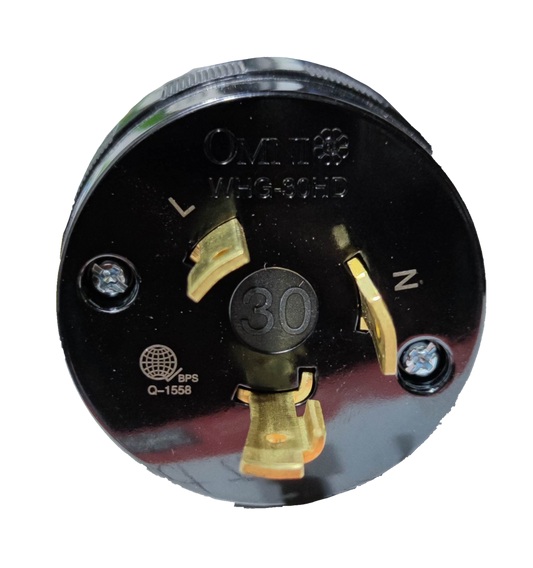 Omni 30A Twistlock Plug 220V , 30A Twist Lock Plug 2P+E WHG-30HD