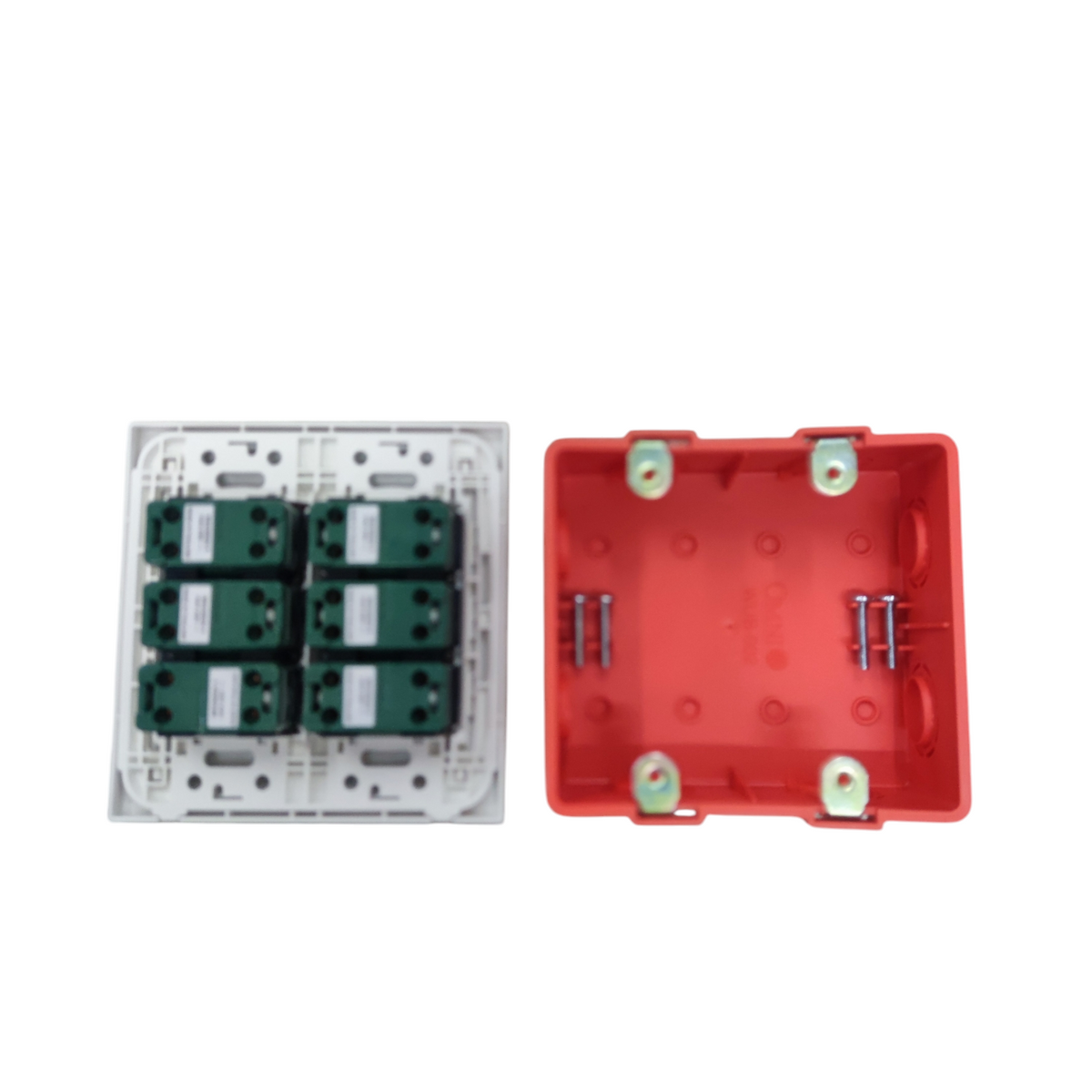 Panasonic 6 Gang LAN Outlet CAT6 with Utility Box WEG6806+(6XWEG24886)+Utility Box