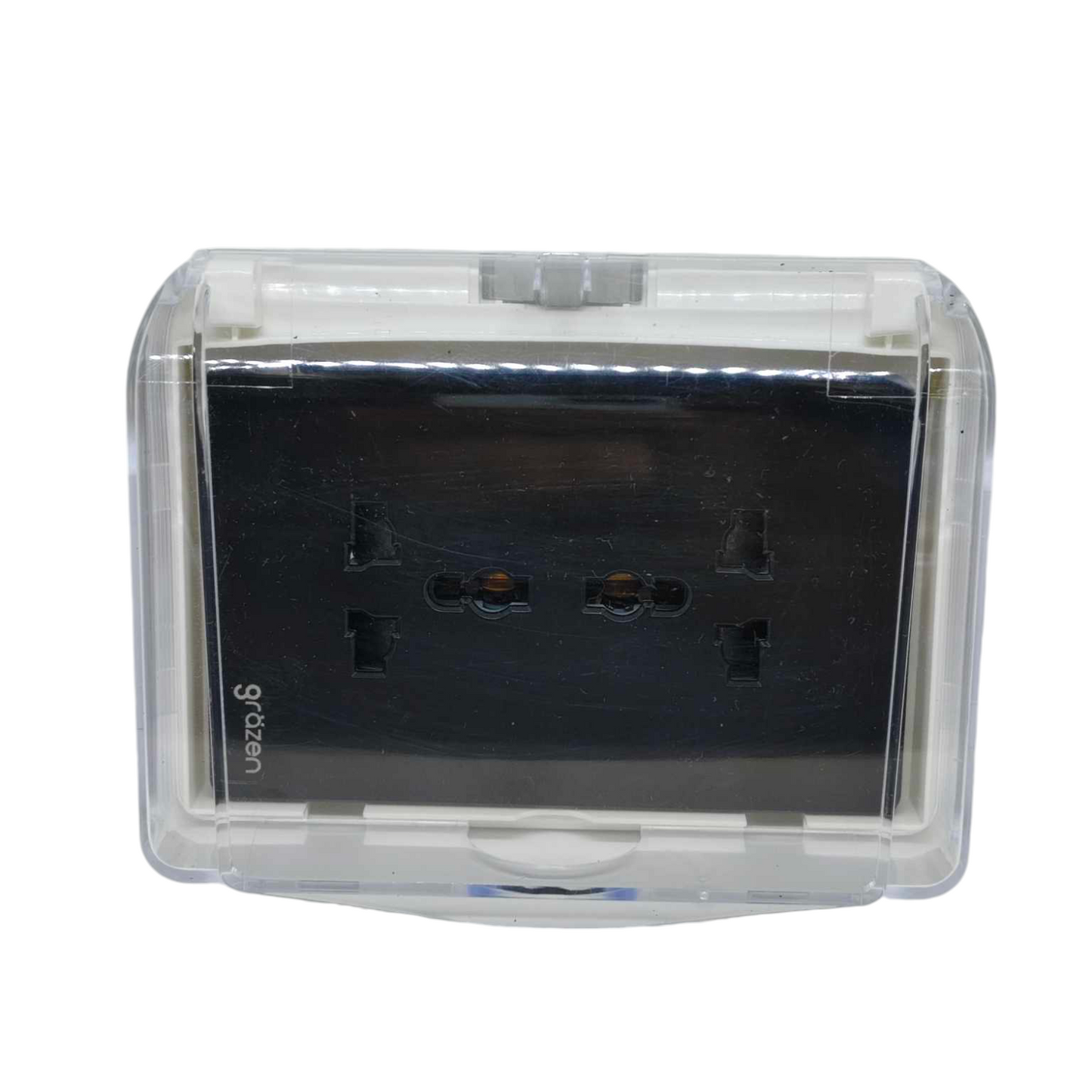 Grazen 16A 220V waterproof plate cover designed for outdoor electrical safety.