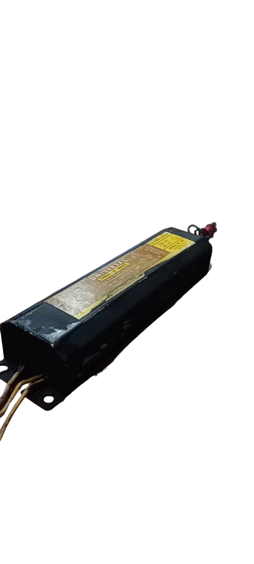 Universal 2x40W 110V AC ballast for fluorescent tubes with wiring connectors