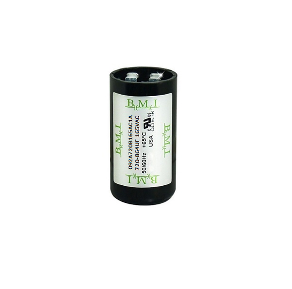 Motor Starting Capacitor 720-864 UF BMI Brand: Available in: ( 165VAC, and 125VAC)