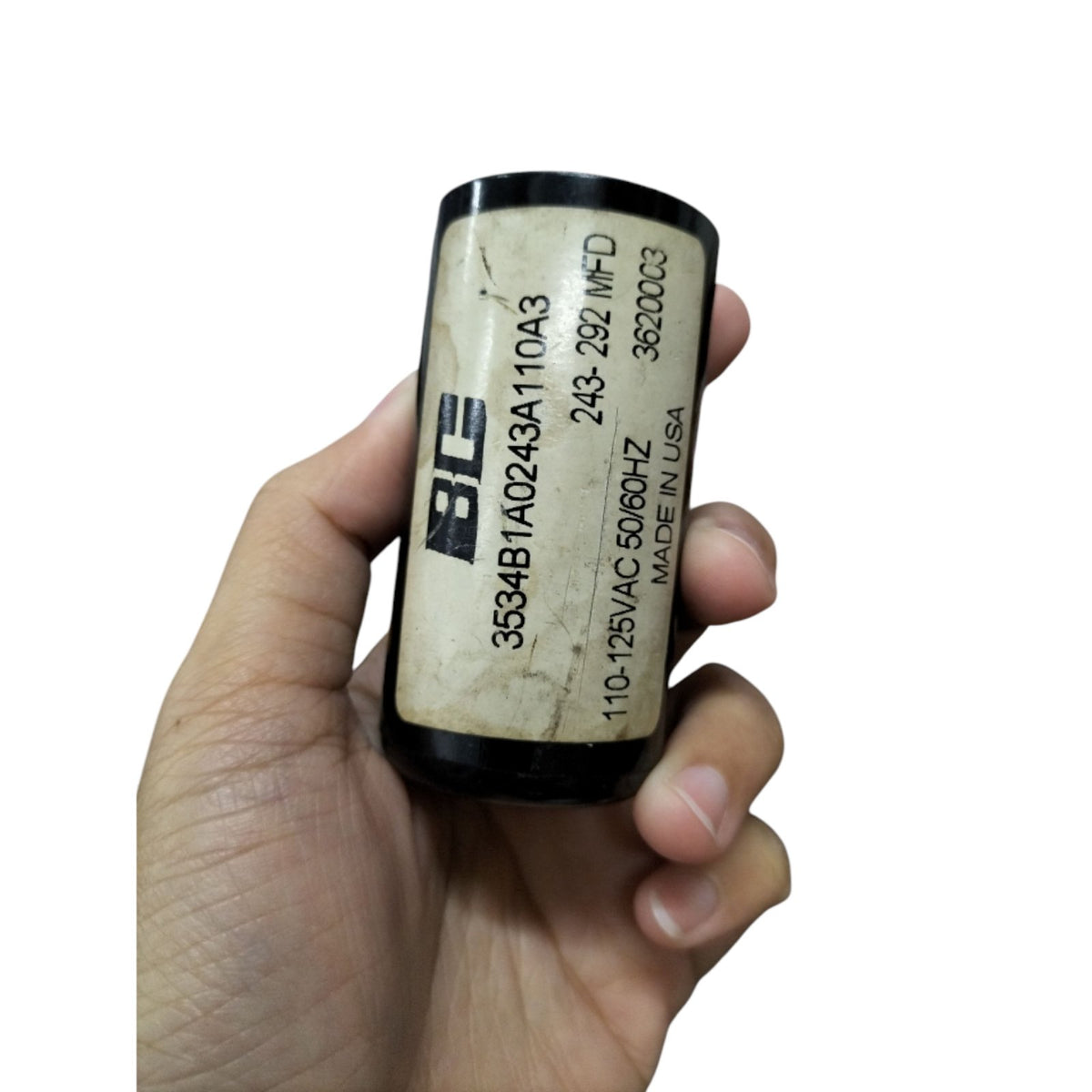 BC 243-292MFD Motor Starting Capacitor for efficient motor performance in electrical applications