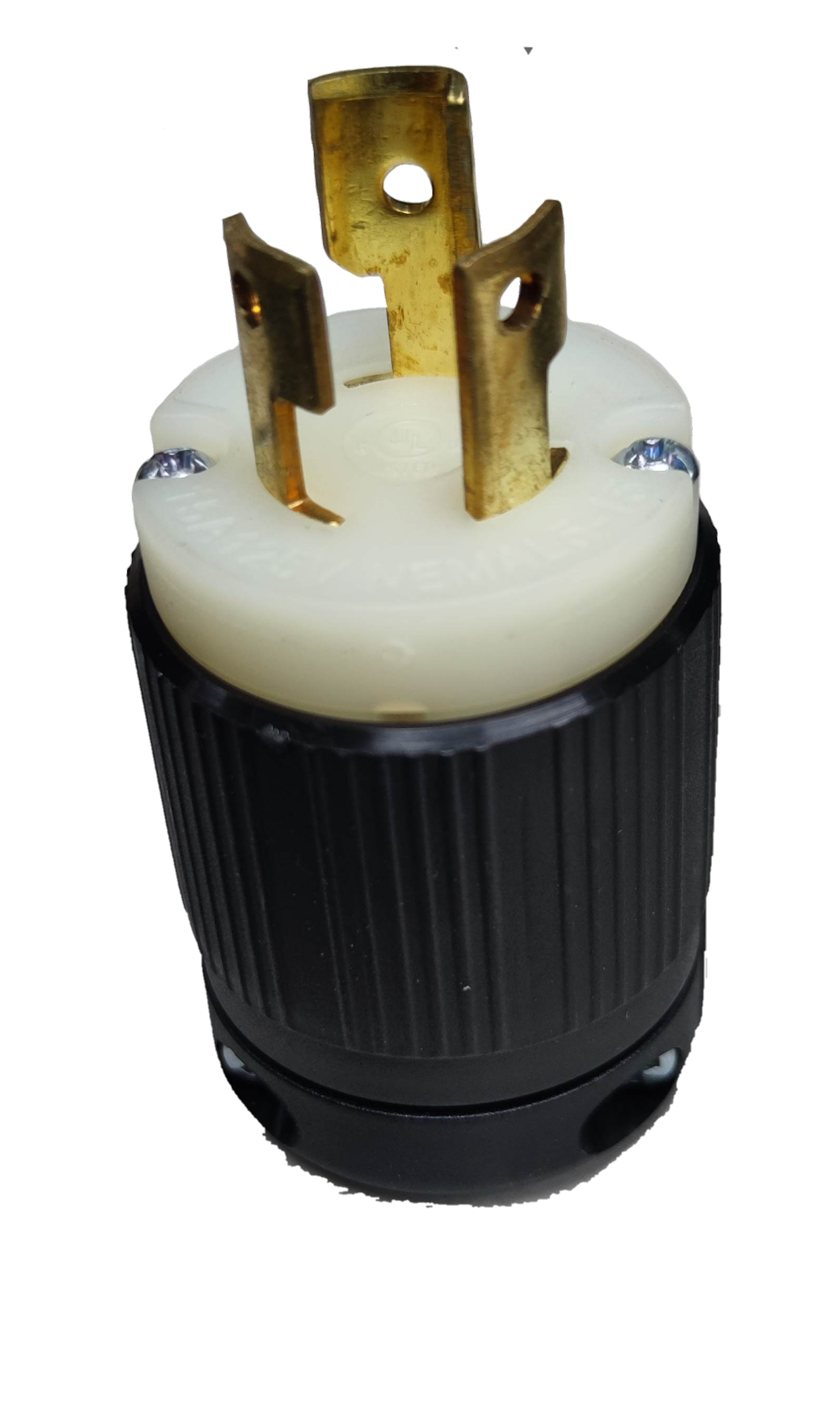 Grippes 15A Twistlock Plug 125V AC, Twist Lock Plug 15A 2P+E ( 3Pins) BL515P Nema L-5