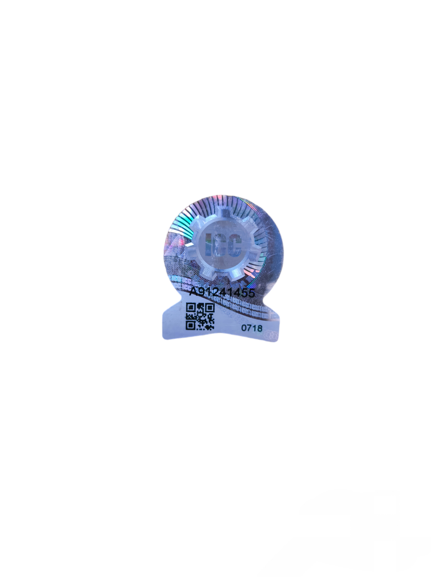 BJB T100 starter holder with holographic security seal for electrical circuitry parts