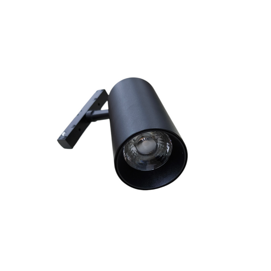 ILLUMIQ TERRA 24W 48VDC warm white track light black cylindrical ceiling light fixture