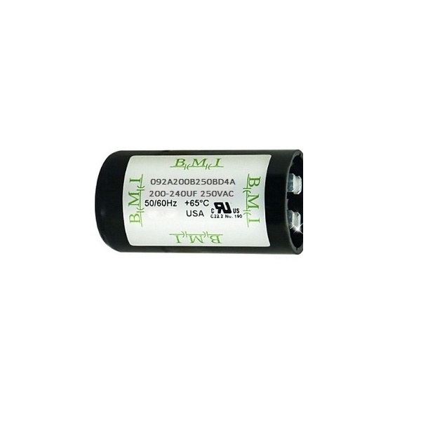 BMI Motor Starting Capacitor 200-240uf 250VAC electrical circuitry component