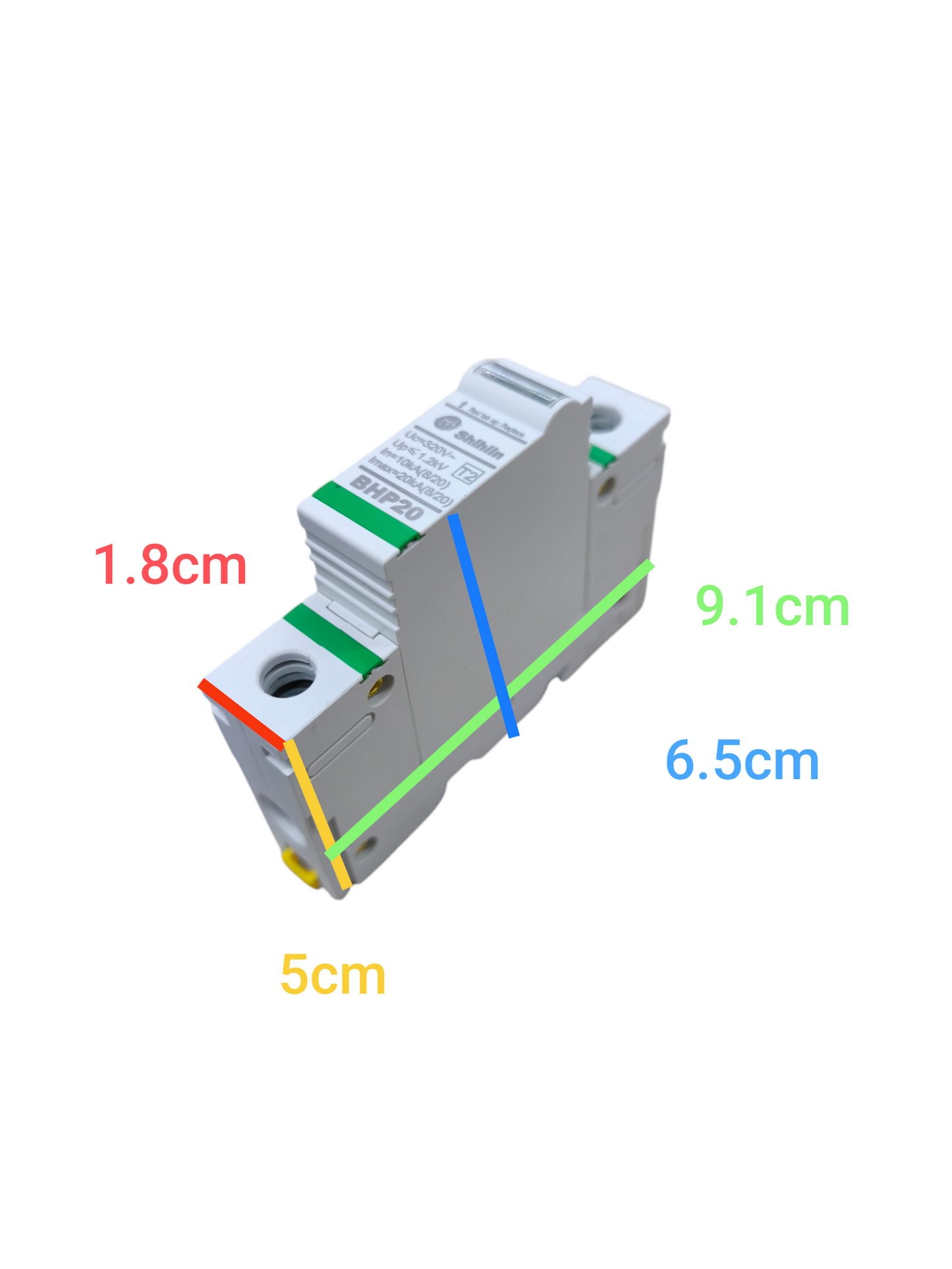 Shihlin 20kA 1Pole 320V Surge Protective Device for uninterrupted power supply with compact design
