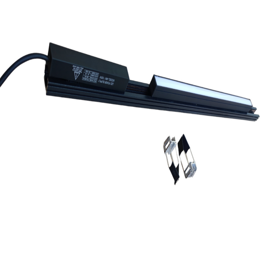 ILLUMIQ TERRA 24W LED Flood Track Light 220V Cool White with sleek black design and mounting clips