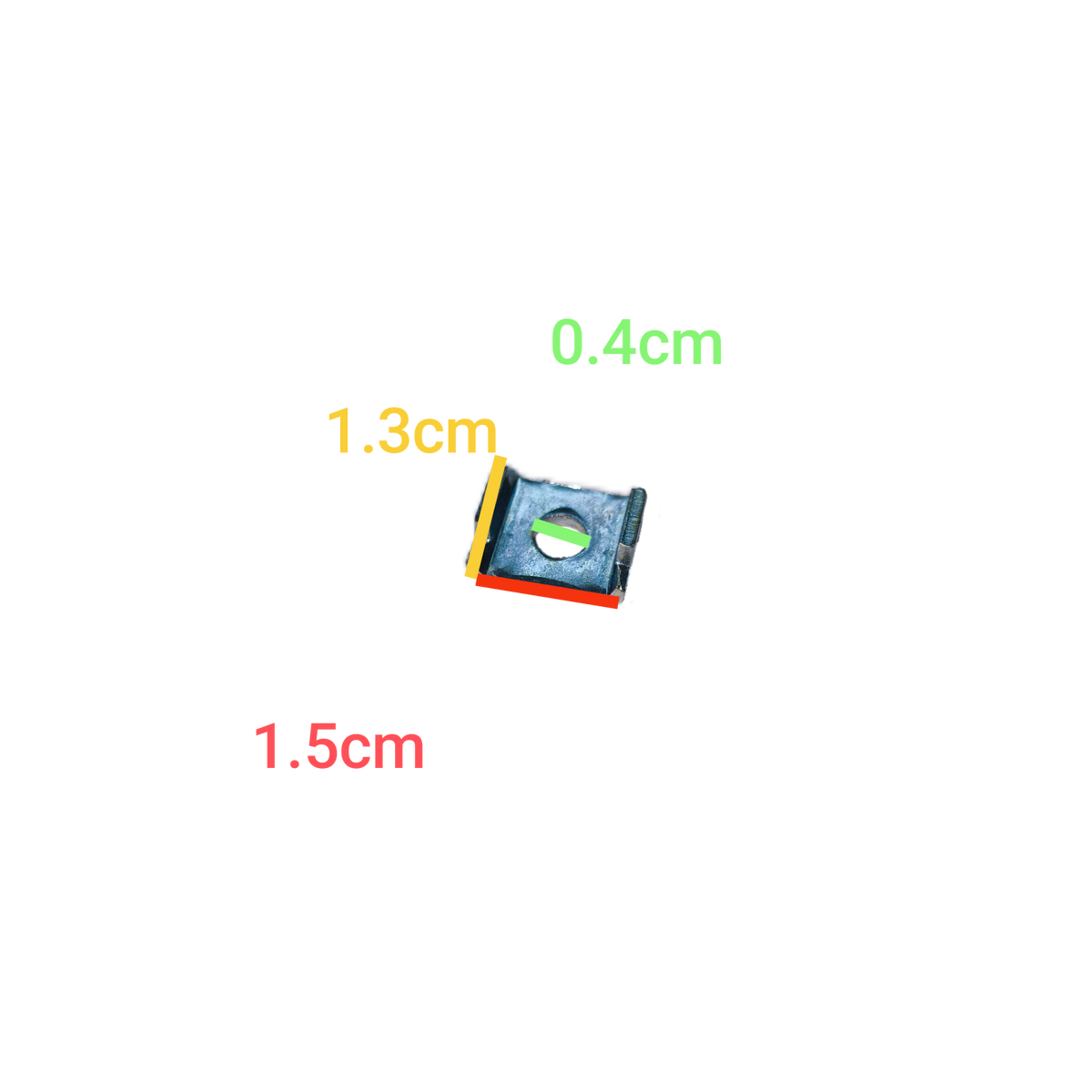 Local breaker washer terminal set small metal electrical part with measurements