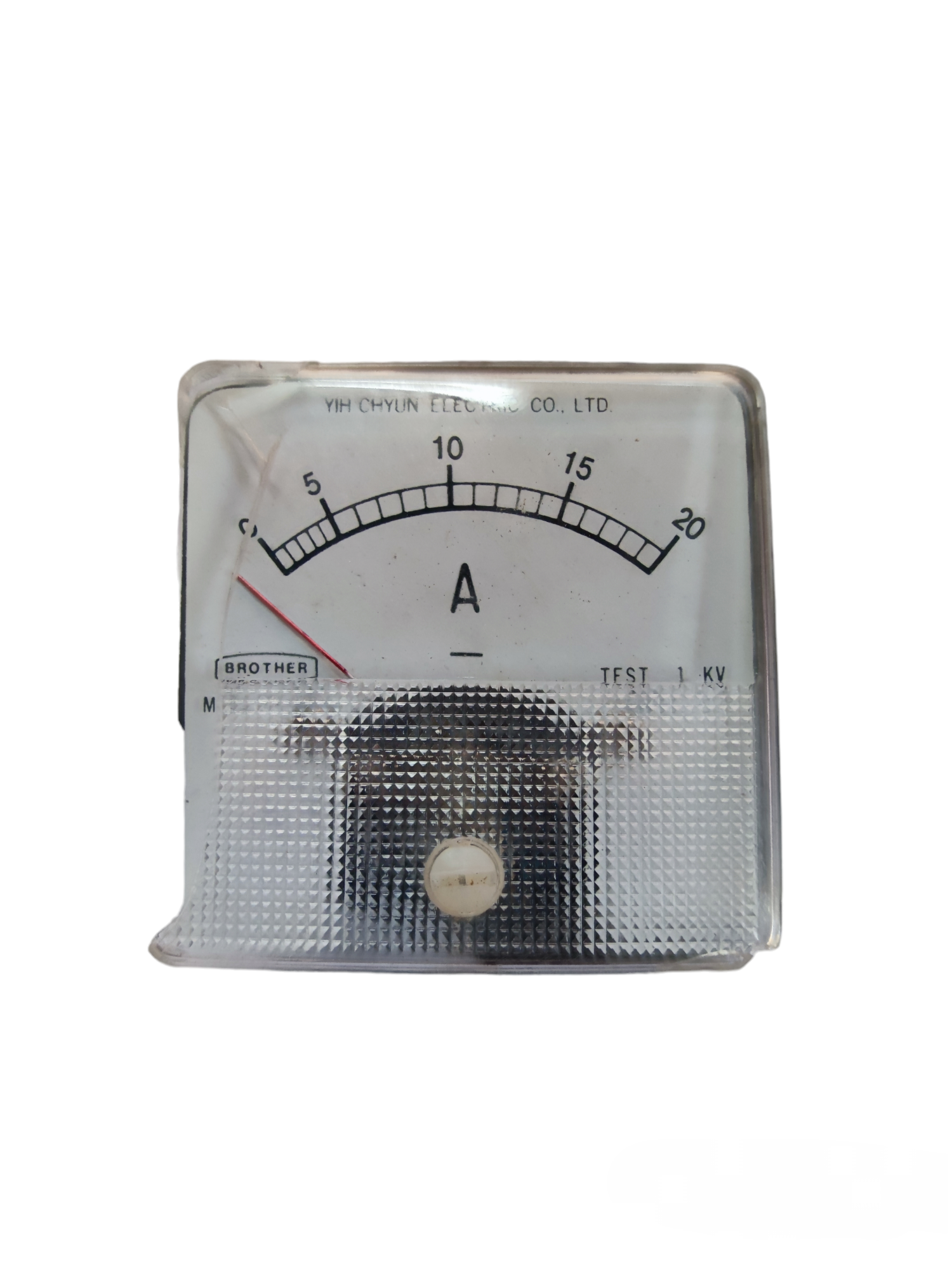 Brother 20A DC panel meter 60mm analog ammeter with clear display and needle indicator