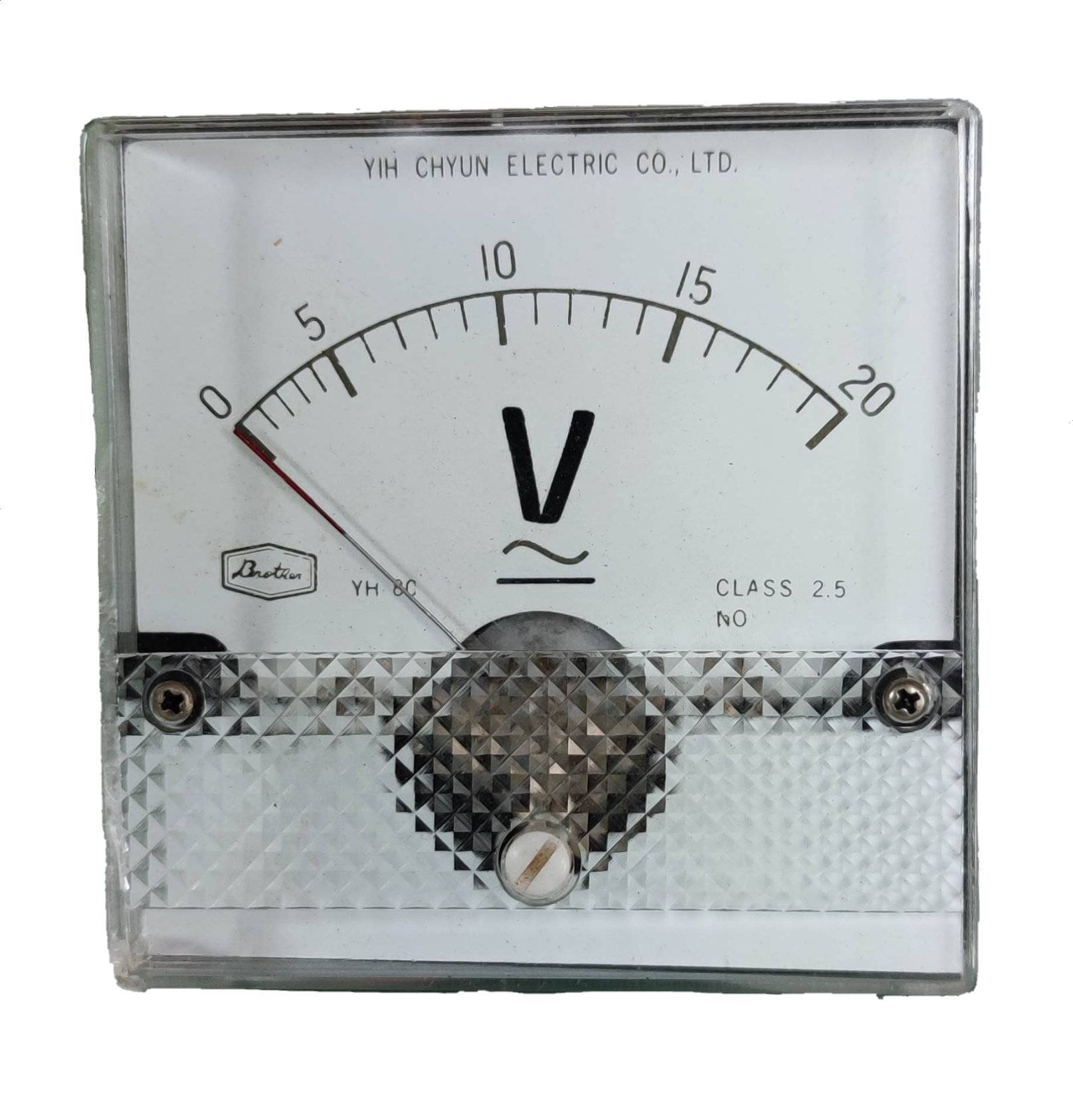 Brother Panel Meter 20V for AC and DC with analog display and clear measurement scale