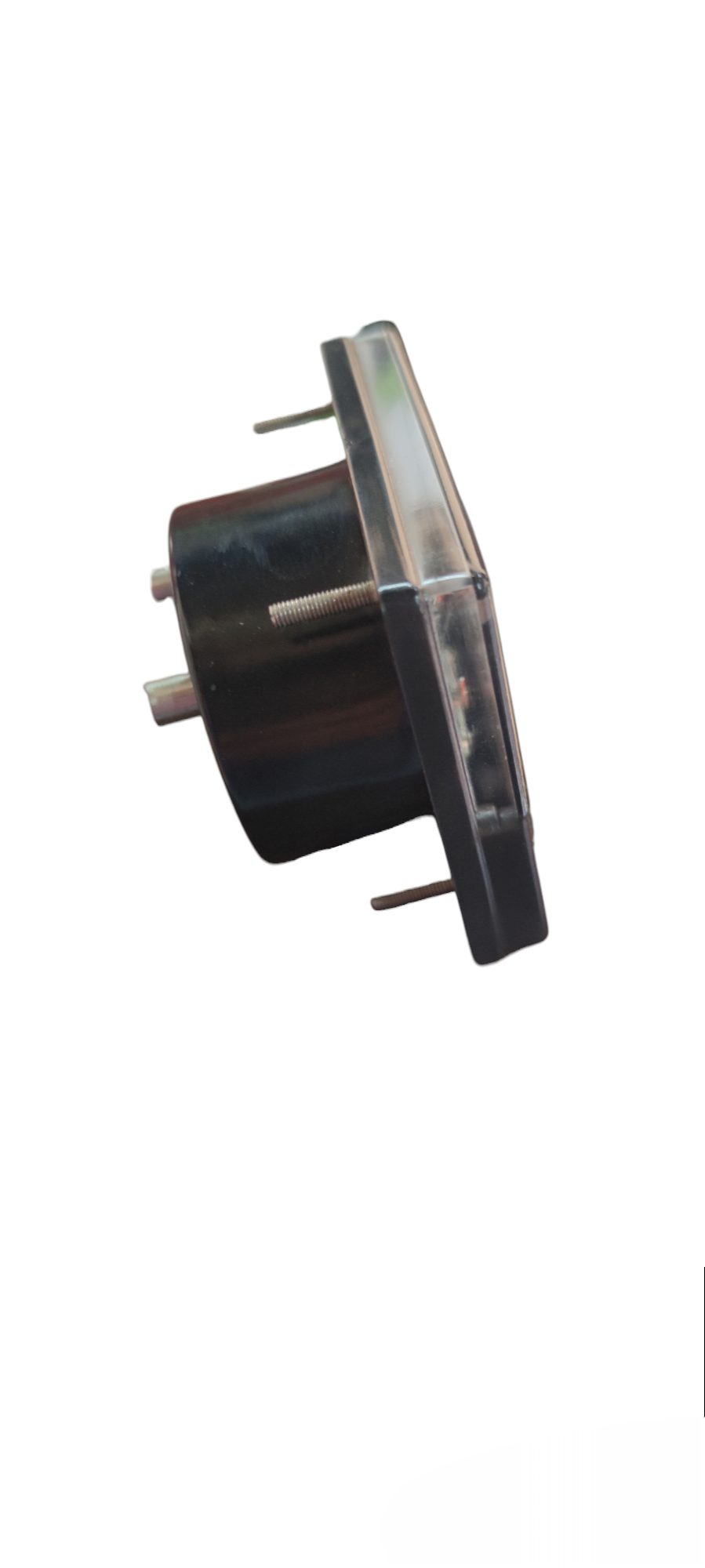 Brother Panel Meter 60mm x 70mm electrical component side view with black casing and pins