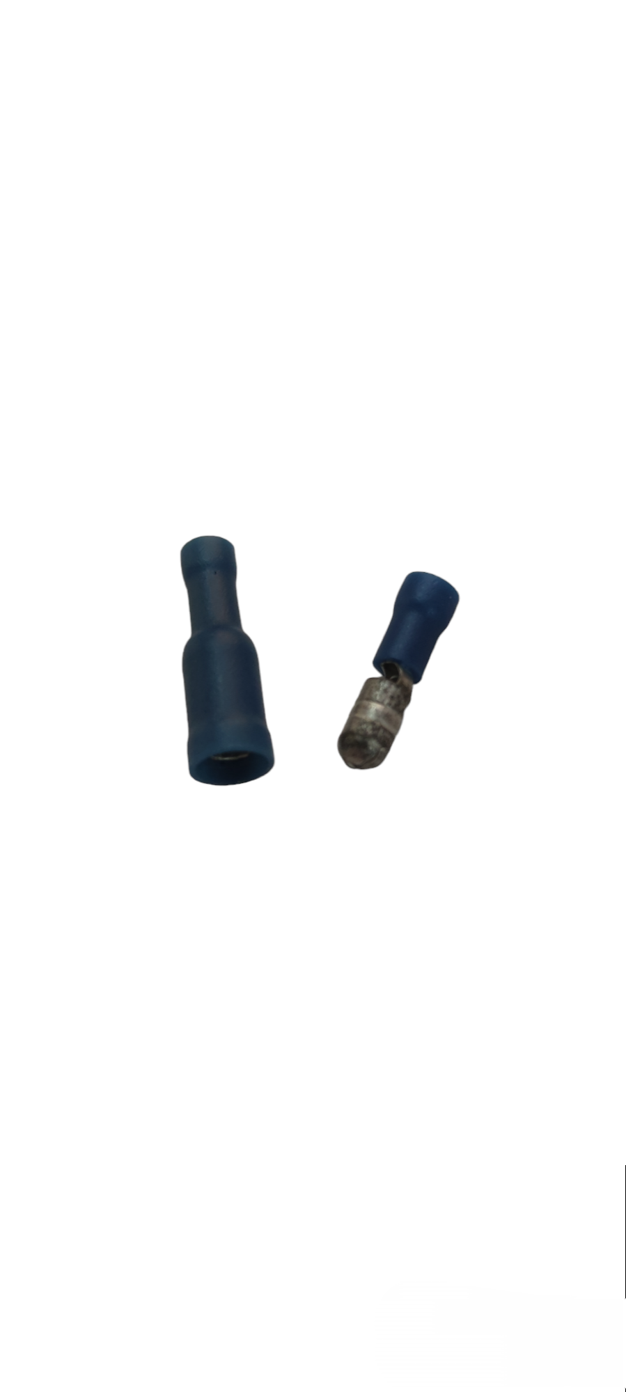 Local brand Bullet Terminal Male and Female electrical connectors with blue insulation sleeves