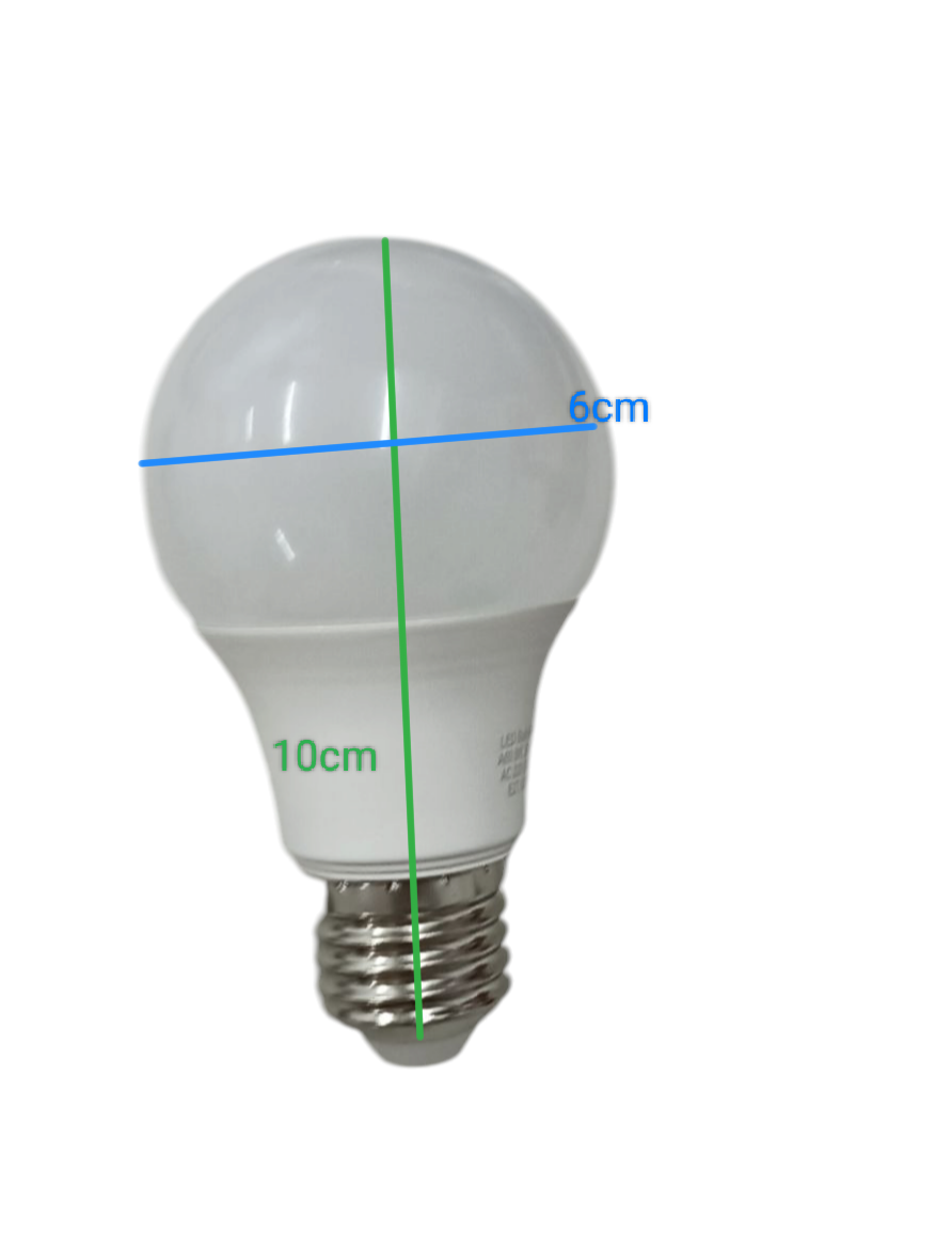 Butterfly 9W LED bulb daylight 220V with a round shape and standard base for efficient lighting