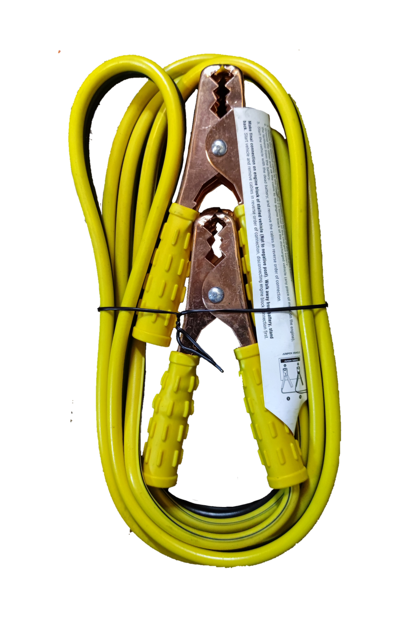 Butterfly Booster Cable 3 Meters with yellow insulated handles and thick yellow cable for electrical system tools