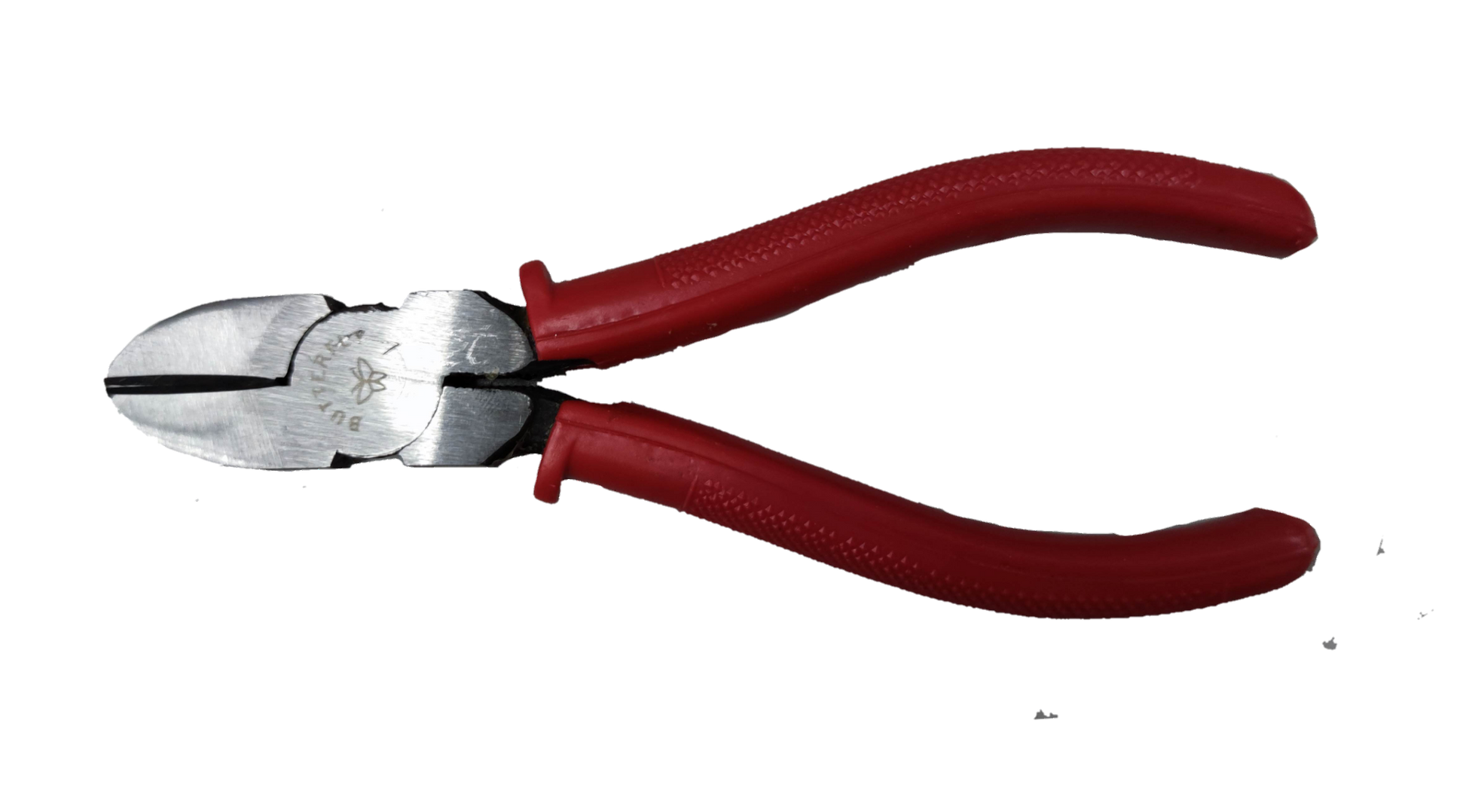 Butterfly Diagonal Cutting Pliers 6 Inch 152mm with red cushioned handles for wire cutting