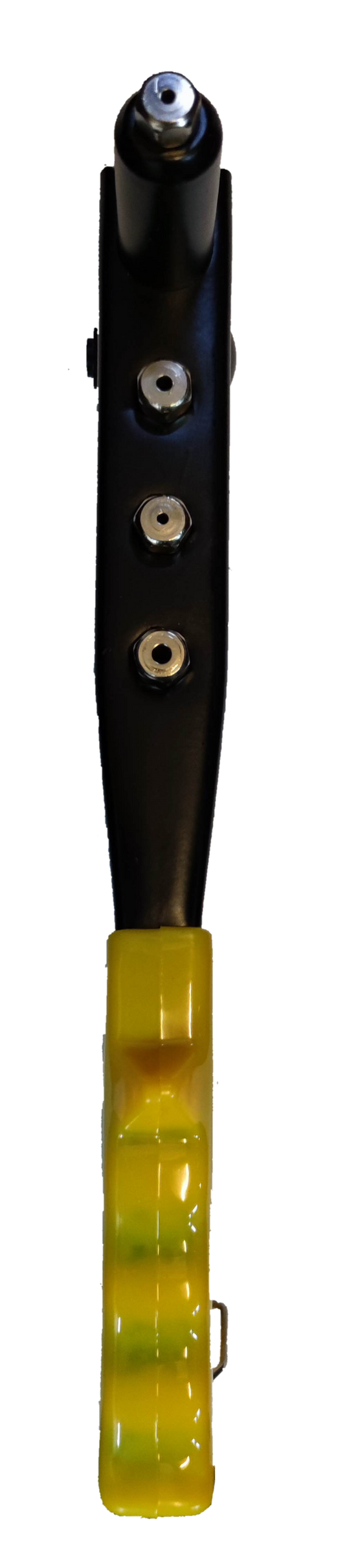 Butterfly Hand Riveter with yellow handle and black body for durable hand tool use